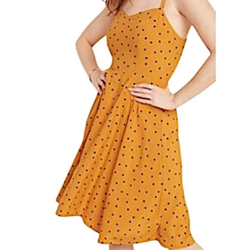 Old Navy Yellow Polka Dot Dress
